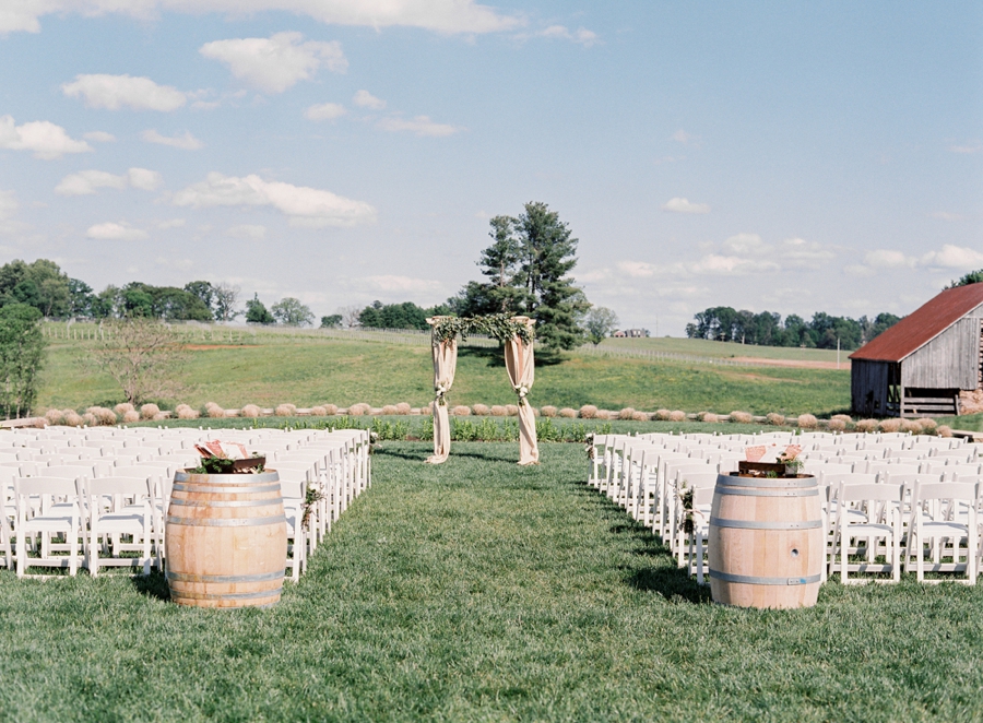 Virginia Fine Art Film Wedding Photographer  | Early Mountain Vineyard Wedding | Ceremony Site 